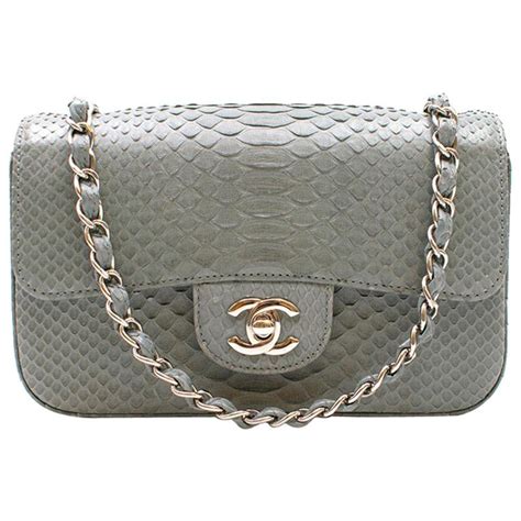 chanel python mini flap bag|chanel python purses for sale.